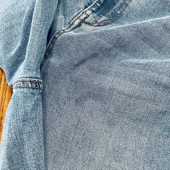 1822 Denim High Waist Frayed Crop Demi Bootcut Jeans - 16W - Picture 7 of 10